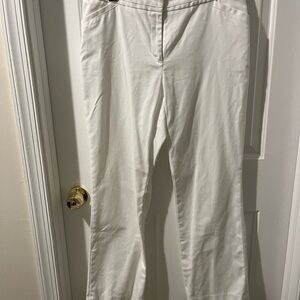 Rafaella Women's Straight Leg White Pants